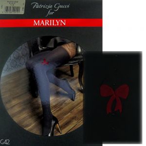 Marilyn Gucci G42 R1/2 Rajstopy kryształki black